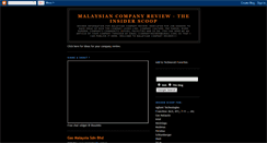 Desktop Screenshot of malaysian-company.blogspot.com