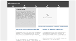 Desktop Screenshot of buyfirewoodracks.blogspot.com