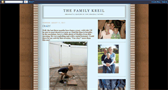 Desktop Screenshot of kreilfamily.blogspot.com