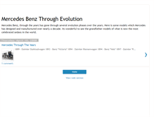 Tablet Screenshot of mercedes-evolution.blogspot.com