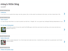 Tablet Screenshot of missyslittleblog.blogspot.com