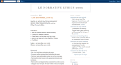 Desktop Screenshot of ethics2009.blogspot.com
