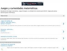 Tablet Screenshot of juegos-matematicos.blogspot.com