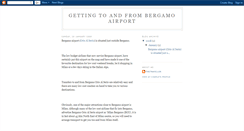 Desktop Screenshot of bergamoairport.blogspot.com