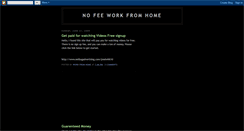 Desktop Screenshot of nofeeworkathome.blogspot.com