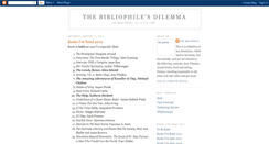 Desktop Screenshot of bibliophilesdilemma.blogspot.com