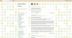 Desktop Screenshot of littleyellowhouse.blogspot.com