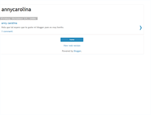 Tablet Screenshot of annycarolina.blogspot.com