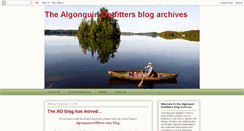 Desktop Screenshot of algonquinoutfitters.blogspot.com
