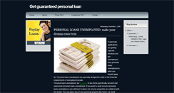 Desktop Screenshot of getguaranteedpersonalloan.blogspot.com