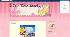 Desktop Screenshot of ilclubdelleamiche.blogspot.com