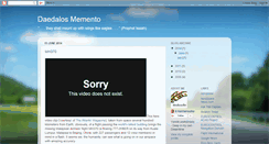 Desktop Screenshot of daedalosmemento.blogspot.com