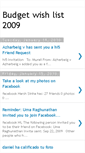Mobile Screenshot of budgetwishlist2009.blogspot.com