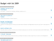 Tablet Screenshot of budgetwishlist2009.blogspot.com