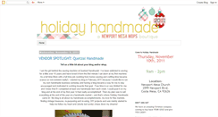 Desktop Screenshot of holidayhandmade.blogspot.com