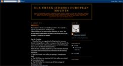 Desktop Screenshot of elkcreekeuropeanmounts.blogspot.com