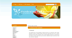 Desktop Screenshot of gardeningandfertilizer.blogspot.com