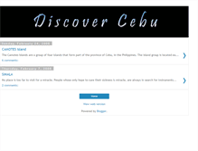 Tablet Screenshot of discovercebu.blogspot.com