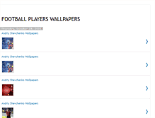 Tablet Screenshot of footballplayerswallpapers.blogspot.com