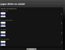 Tablet Screenshot of jogosdiretonocelular.blogspot.com