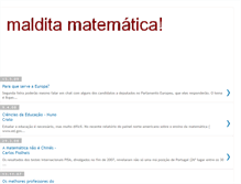 Tablet Screenshot of malditamatematica.blogspot.com
