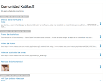 Tablet Screenshot of comunidadkalifas.blogspot.com