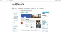 Desktop Screenshot of indeliblemarks.blogspot.com