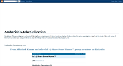 Desktop Screenshot of ambarishsjokecollection.blogspot.com