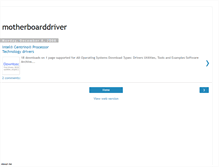Tablet Screenshot of motherboarddriver.blogspot.com