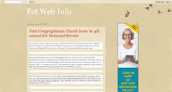 Desktop Screenshot of petwebinfo.blogspot.com