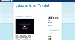 Desktop Screenshot of jutawanislamtakaful.blogspot.com