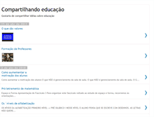 Tablet Screenshot of compartilhandoeducacao.blogspot.com