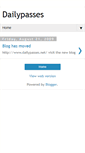 Mobile Screenshot of dailypasses.blogspot.com