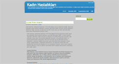 Desktop Screenshot of kadinhastalikleri.blogspot.com