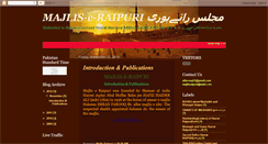 Desktop Screenshot of majlisraipuri.blogspot.com