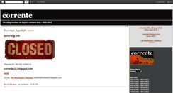 Desktop Screenshot of corrente.blogspot.com