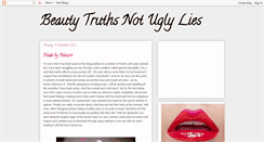Desktop Screenshot of beautytruthsnotuglylies.blogspot.com