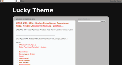 Desktop Screenshot of luckytheme.blogspot.com
