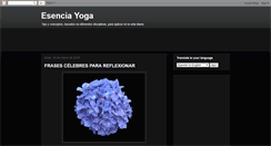 Desktop Screenshot of esenciayoga-blog.blogspot.com