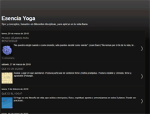 Tablet Screenshot of esenciayoga-blog.blogspot.com