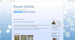 Desktop Screenshot of kreativkristin.blogspot.com