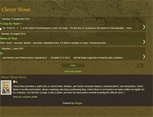 Tablet Screenshot of clevernews.blogspot.com