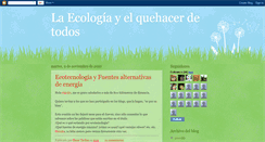 Desktop Screenshot of laecologiayelingenieroarquitecto.blogspot.com