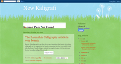 Desktop Screenshot of new-kaligrafi.blogspot.com