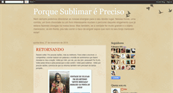 Desktop Screenshot of porquesublimarpreciso.blogspot.com