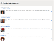 Tablet Screenshot of collectingcamerons.blogspot.com