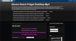 Desktop Screenshot of electro-dutch-fidget-dubstep-mp3.blogspot.com