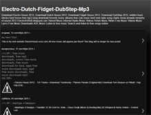 Tablet Screenshot of electro-dutch-fidget-dubstep-mp3.blogspot.com