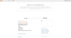 Desktop Screenshot of info-job-australia.blogspot.com