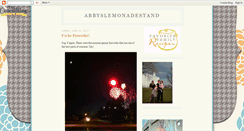 Desktop Screenshot of abbyslemonadestand.blogspot.com